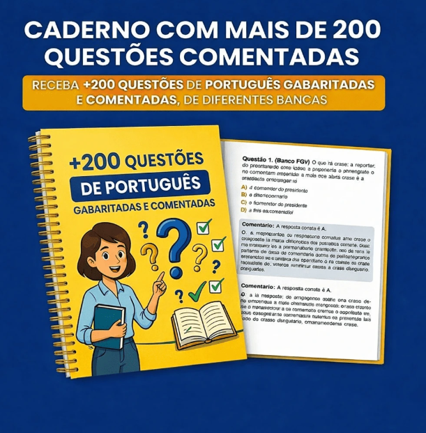 Bônus #2 — Caderno com +200 Questões Comentadas